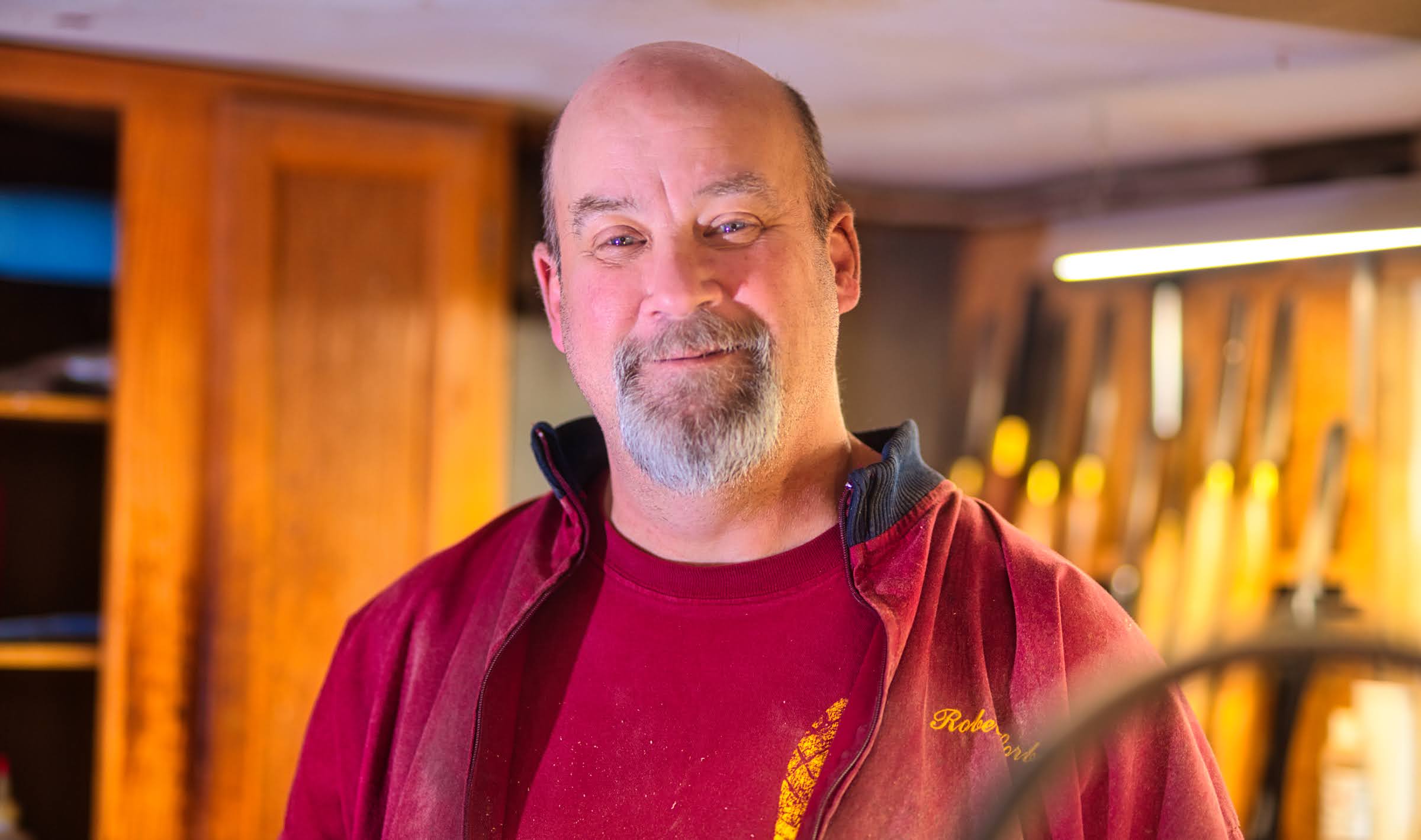 A portrait with the subject looking toward the camera
