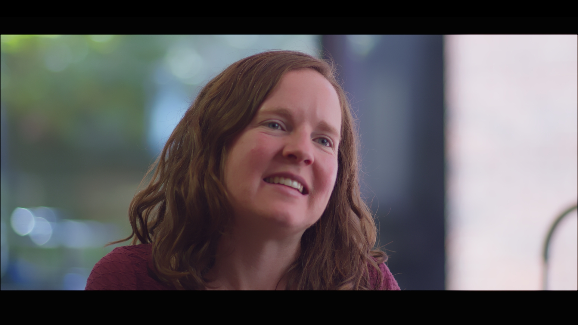 A person shown in a documentary video frame